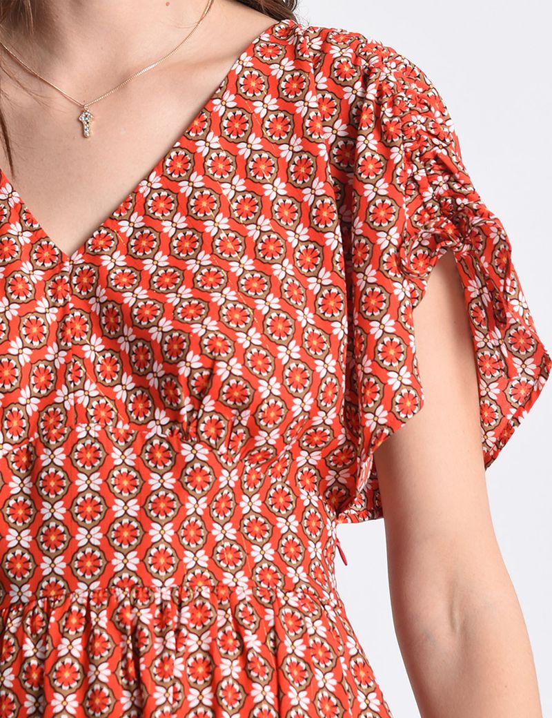 VESTIDO-MUJER-MANGA-CORTA-MOLLY-BRACKEN-LA642AE-ANARANJADO
