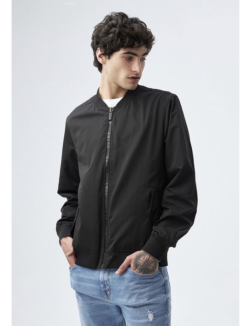 CHAQUETA-HOMBRE-BOMBER-AMERICANINO-821D002-NEGRO