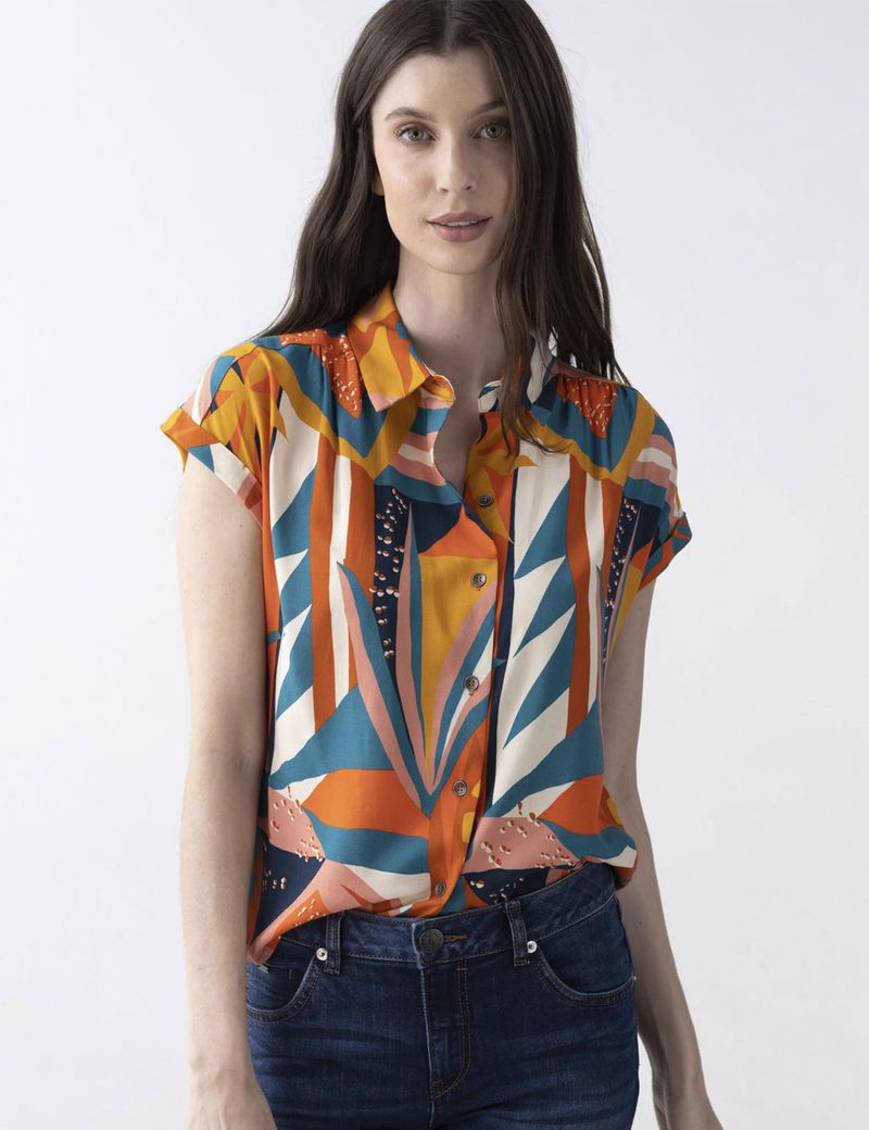 CAMISA-MUJER-MANGA-LARGA-ESPRIT-911D011-ANARANJADO