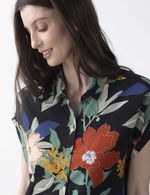 CAMISA-MUJER-MANGA-CORTA-ESPRIT-611D015-NEGRO
