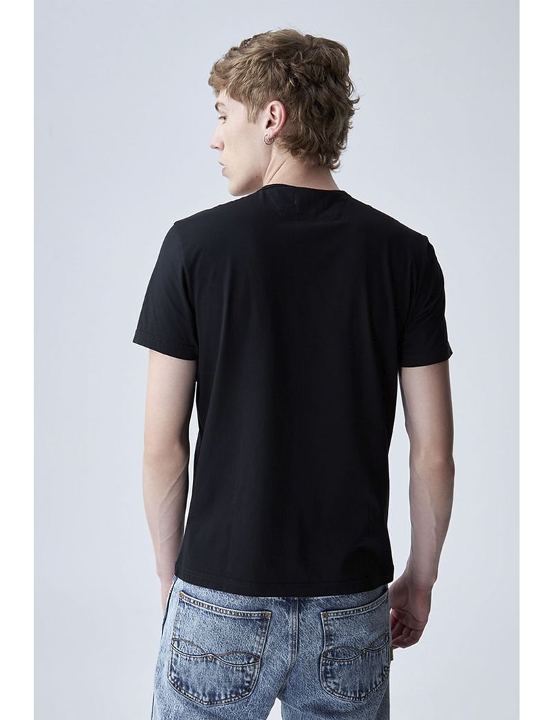 CAMISETA-HOMBRE-CLASSIC-AMERICANINO-841D008-NEGRO