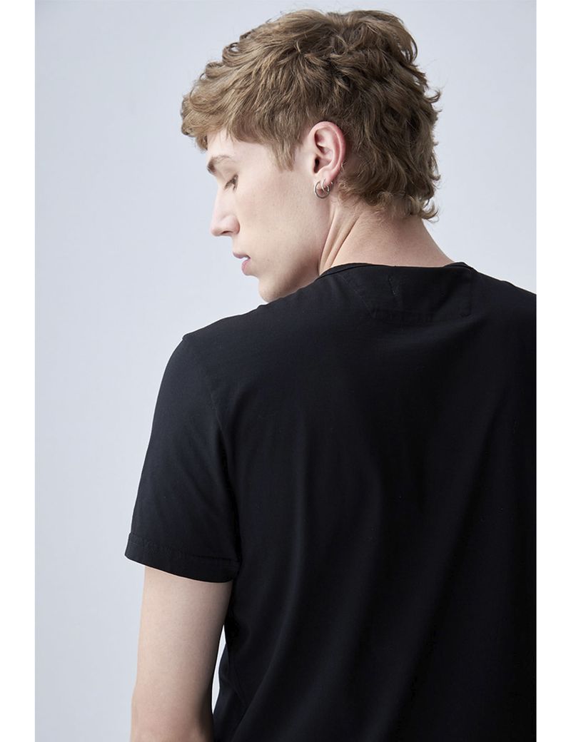 CAMISETA-HOMBRE-CLASSIC-AMERICANINO-841D008-NEGRO