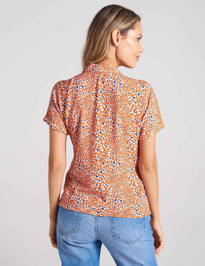 CAMISA-MUJER-MANGA-CORTA-ESPRIT-912D021-ANARANJADO