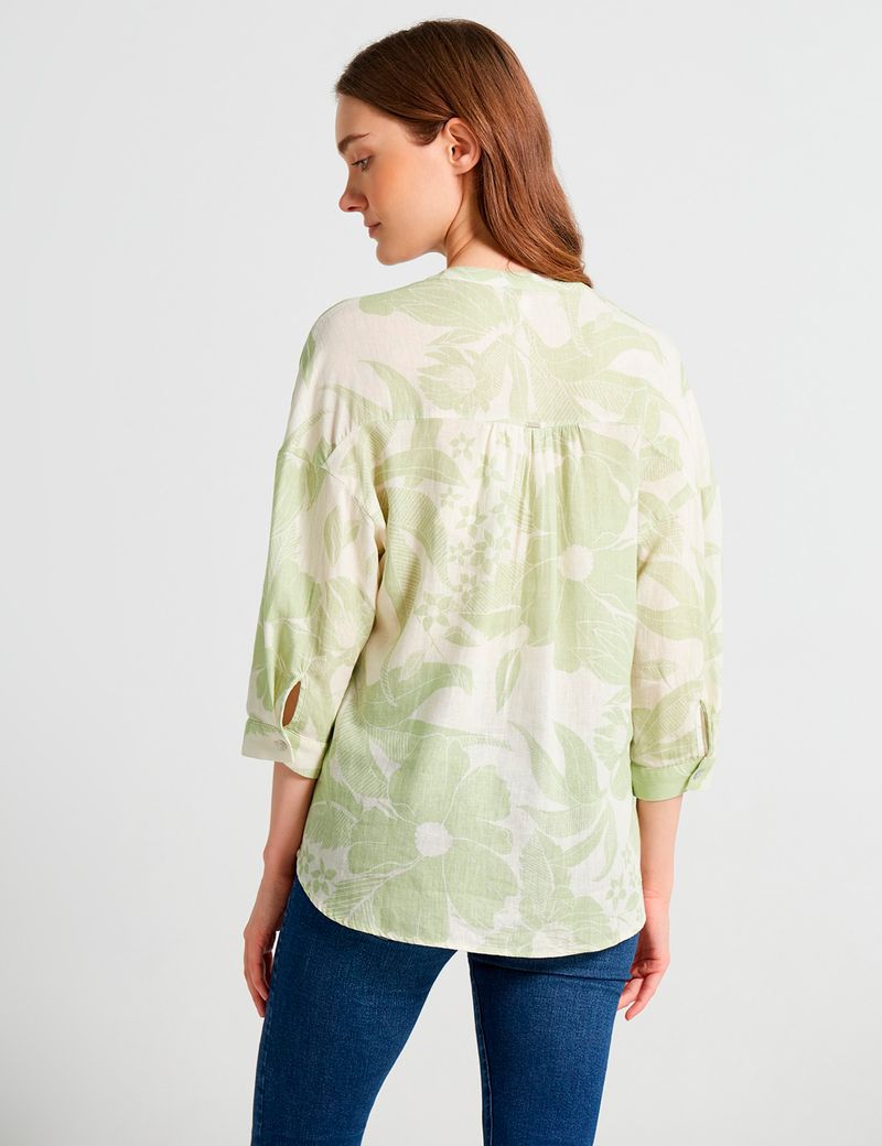 CAMISA-MUJER-MANGA-3-4-ESPRIT-612D002-VERDE