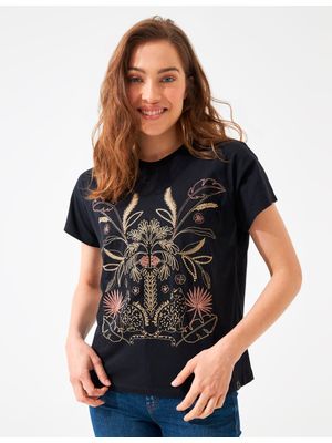 Camiseta mujer bordada americanino 602d006