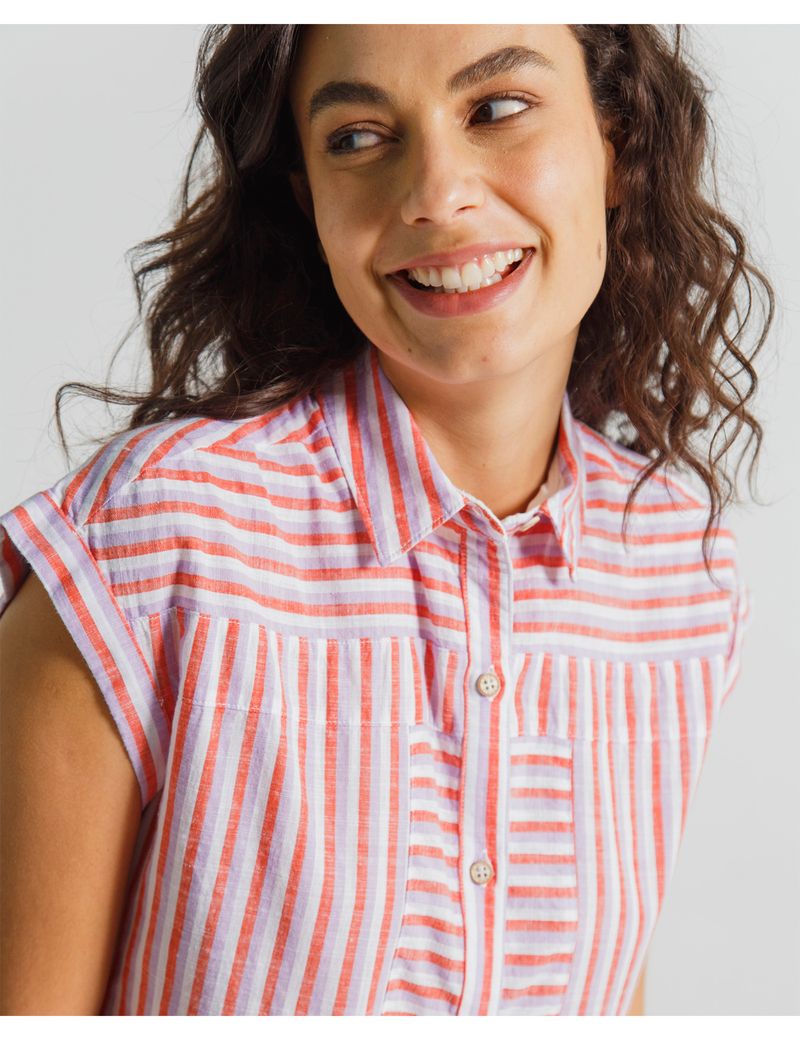 CAMISA-MUJER-MANGA-CORTA-ESPRIT-919D026-ROJO-3.JPG
