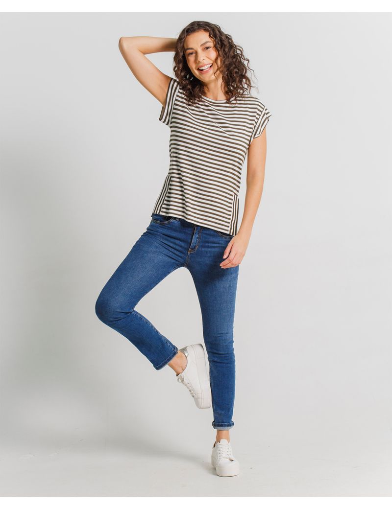 CAMISETA-MUJER-MANGA-CORTA-ESPRIT-609D008-VERDE-2.JPG