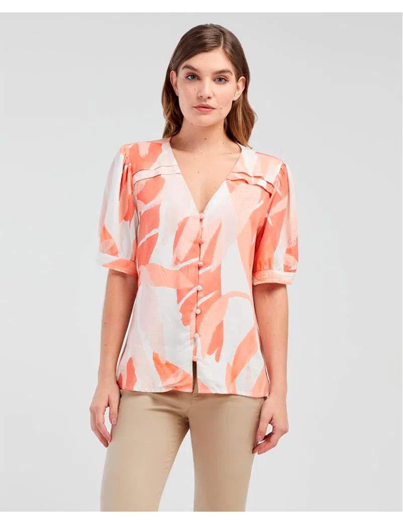 CAMISA-MUJER-MANGA-CORTA-ESPRIT-611E001-ANARANJADO-1.JPG