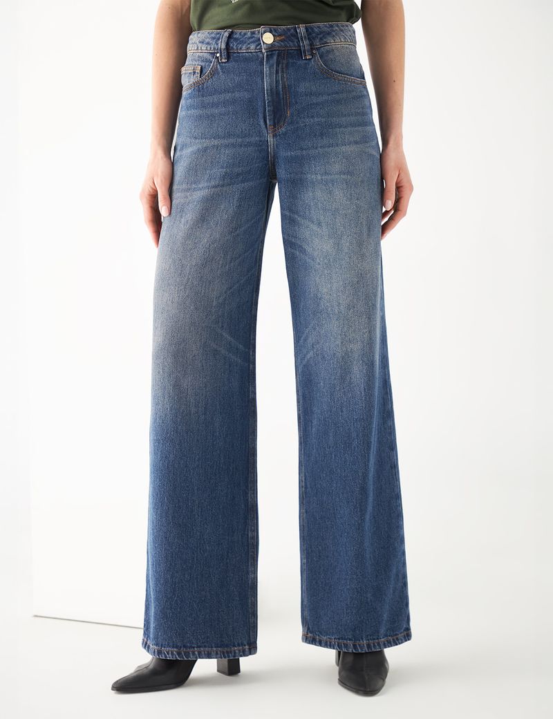 Pantalon Vaquero Mujer Jean U00edndigo Medio Levi's 726 Flare Fit