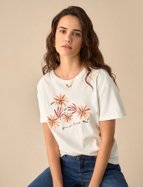 CAMISETA MUJER MANGA CORTA ESPRIT 601G003