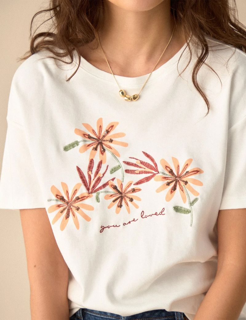 CAMISETA-MUJER-MANGA-CORTA-ESPRIT-601G003-BLANCO-3.JPG