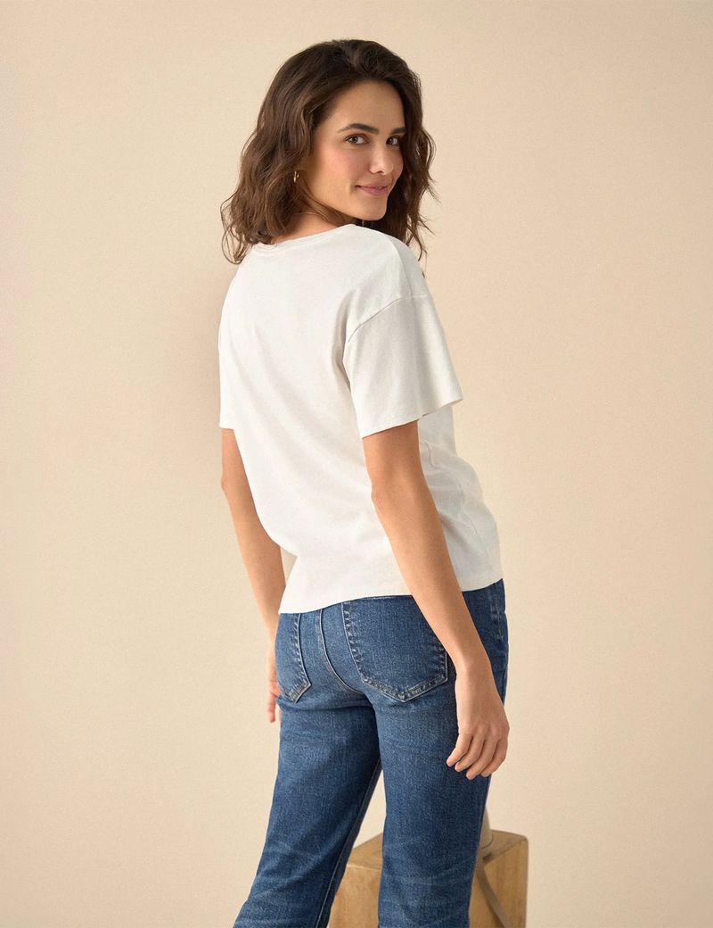 CAMISETA-MUJER-MANGA-CORTA-ESPRIT-601G003-BLANCO-4.JPG