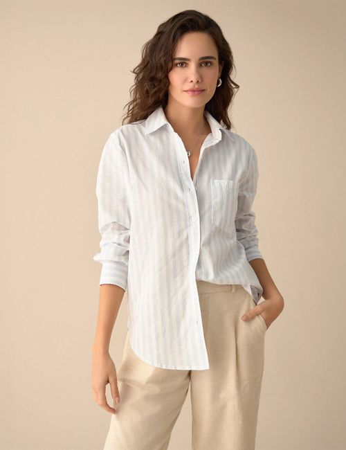 CAMISA MUJER MANGA LARGA ESPRIT 111G003
