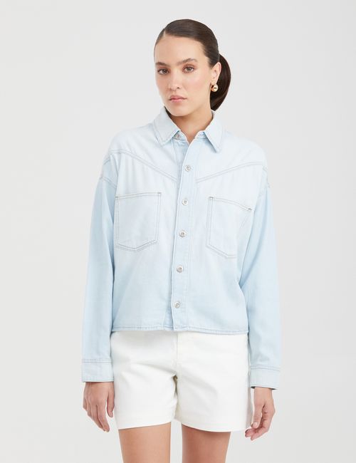 CAMISA MUJER DENIM CHEVIGNON 411G001