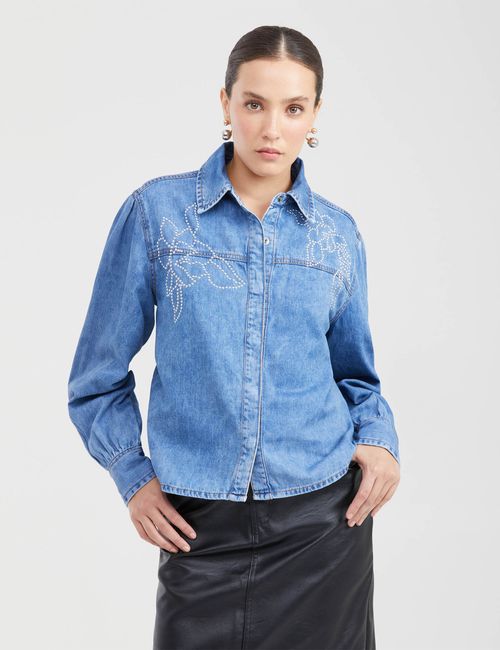 CAMISA MUJER DENIM CHEVIGNON 411G000