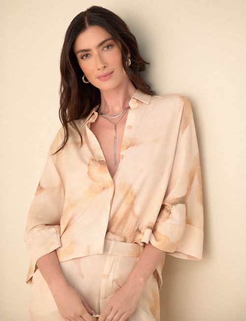 CAMISA MUJER MANGA 3 4 ESPRIT 411G020