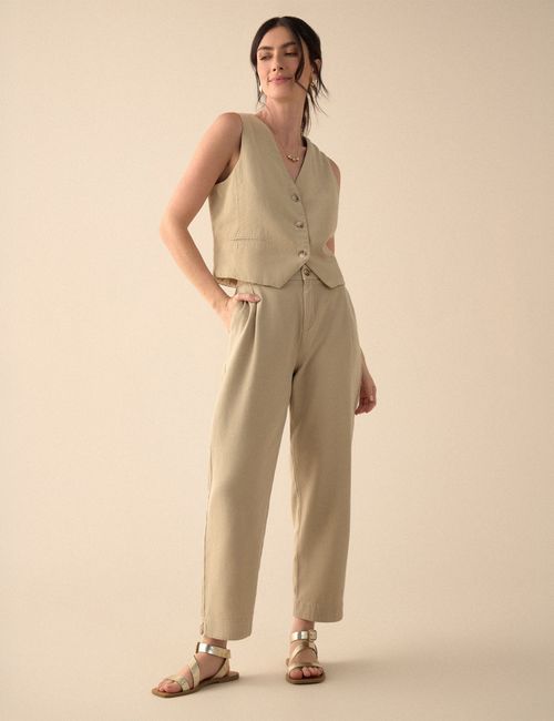 PANTALON MUJER TIRO ALTO ESPRIT 631G010