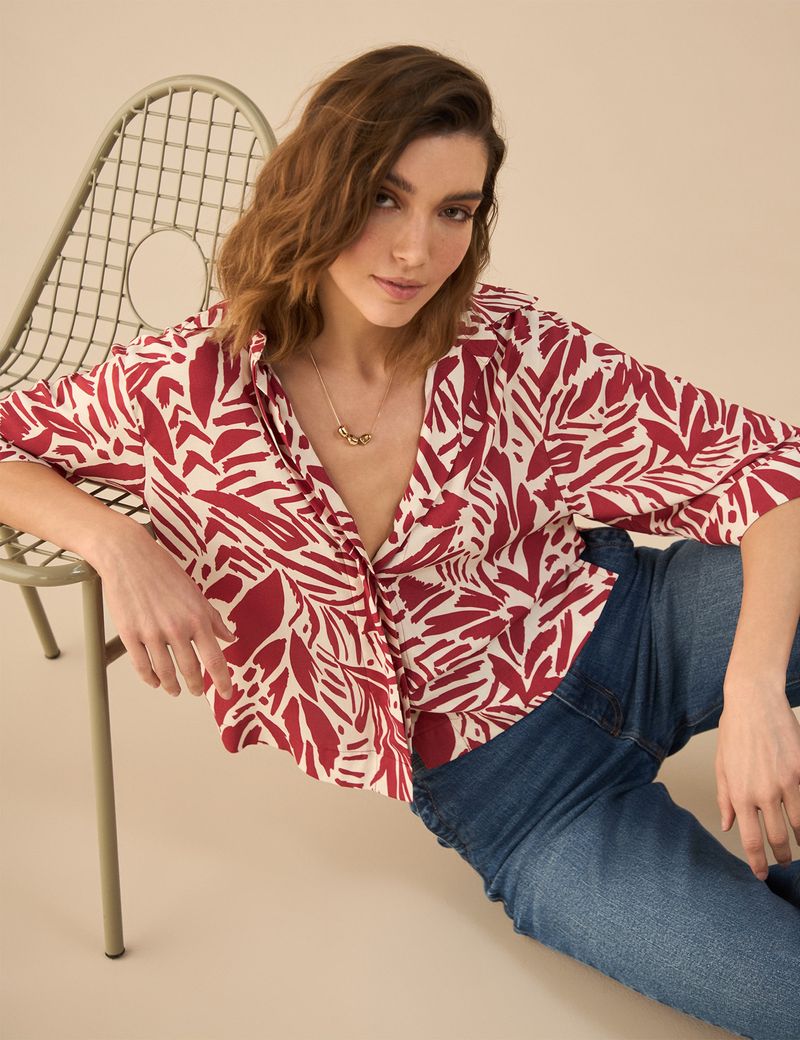 CAMISA-MUJER-CASUAL-ESPRIT-611G015-ROJO-2