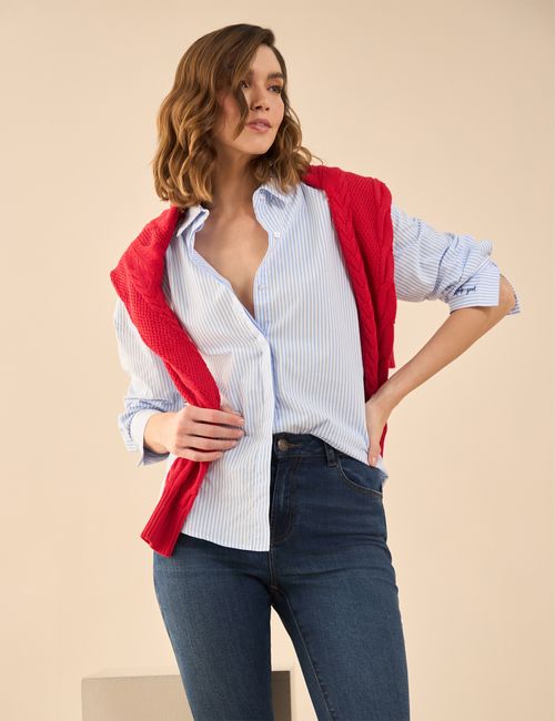 CAMISA MANGA LARGA MUJER ESPRIT 112G020