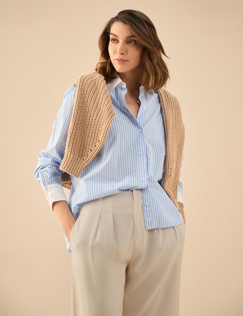 CAMISA MANGA LARGA MUJER ESPRIT 612G011