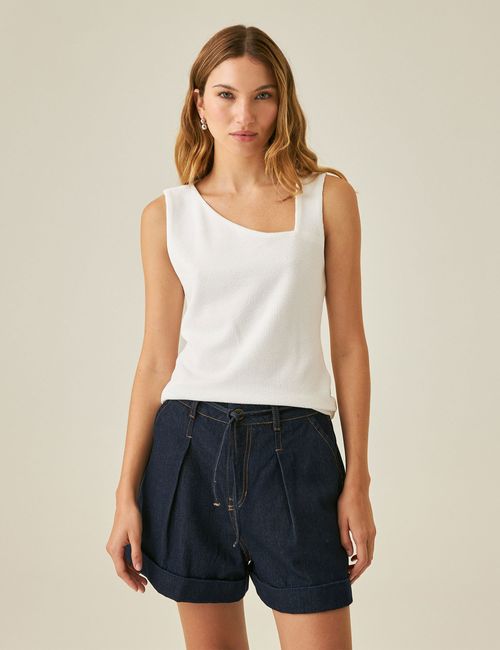 CAMISETA MUJER TOP TEXTURIZADO CHEVIGNON 701H005